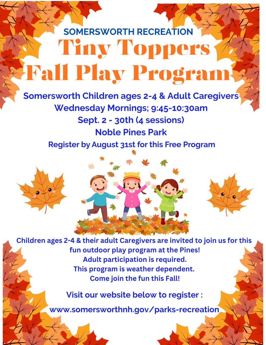Tiny Toppers Fall Edition