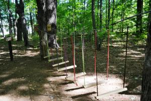 Timber Steps- Low elements rope course