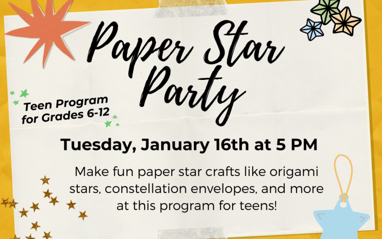 Teen Paper Star Party